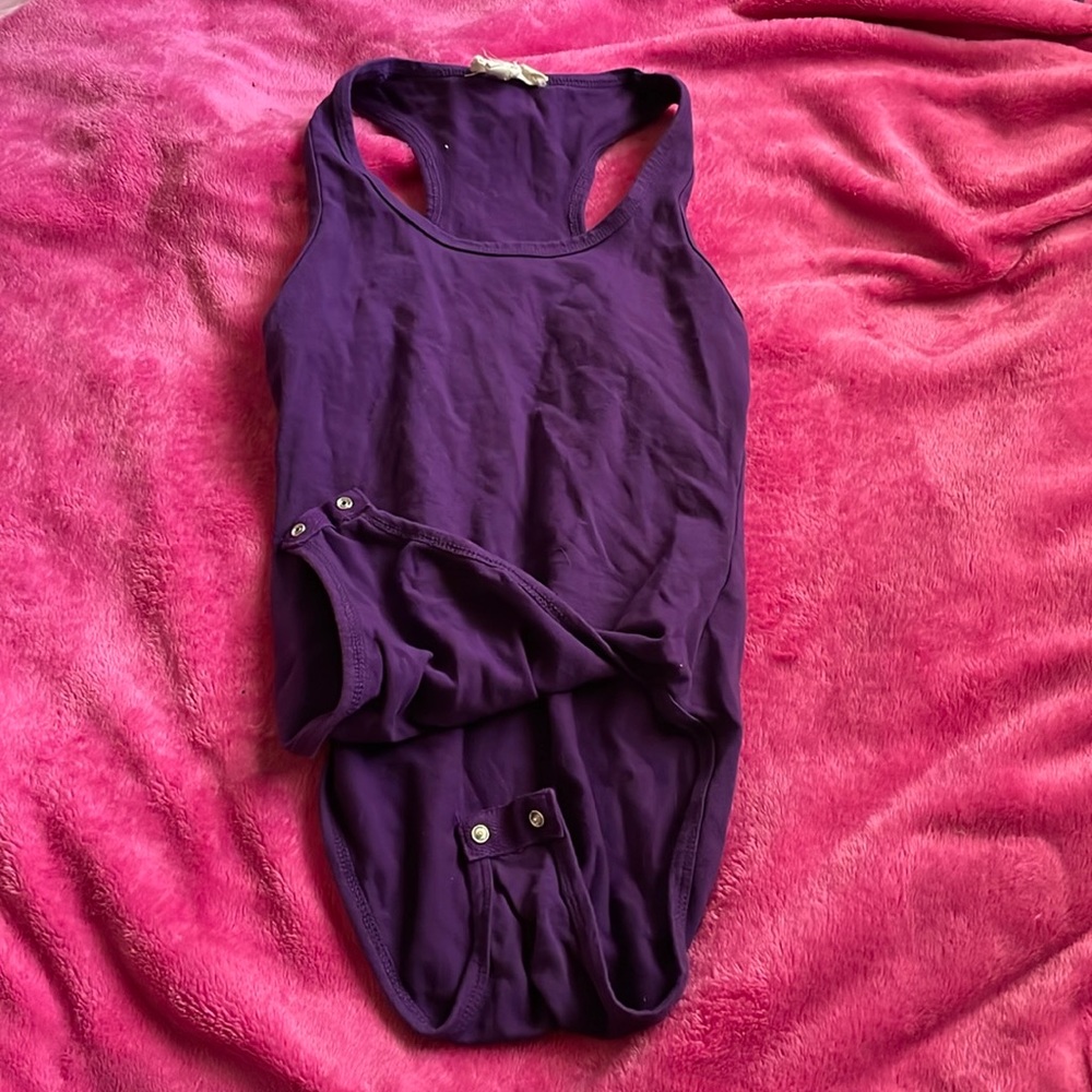 Purple cotton body suit